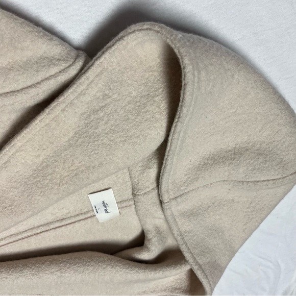 Aritzia Wilfred hooded wool coat cream color - Picture 9 of 14